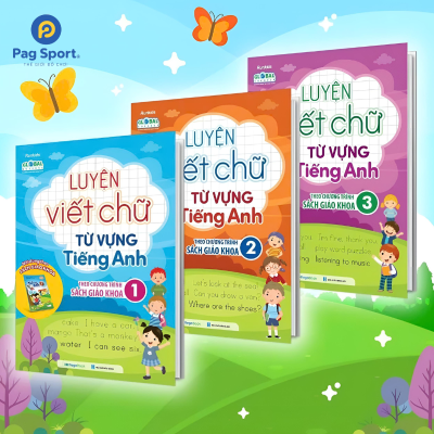 Sách luyện viết chữ từ vựng tiếng anh cho bé