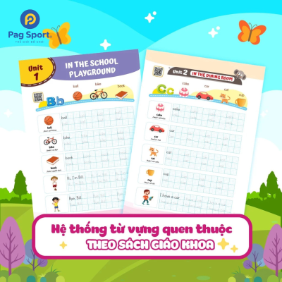 Sách luyện viết chữ từ vựng tiếng anh cho bé