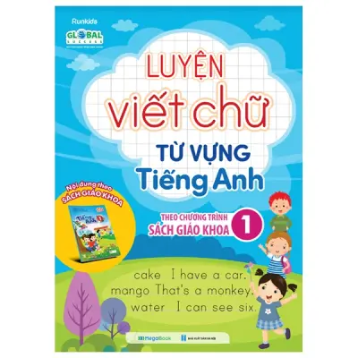 Sách luyện viết chữ từ vựng tiếng anh cho bé