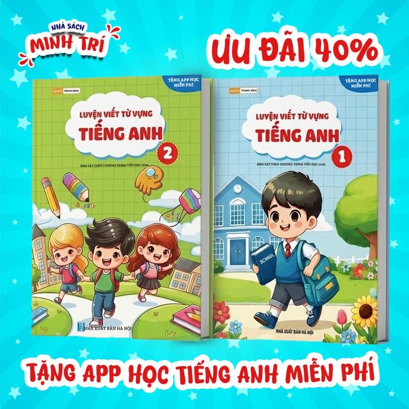 Bộ 3 Vở Luyện Viết Từ Vựng Tiếng Anh Cho Bé