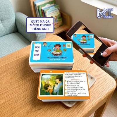 Combo Thẻ Học Tiếng Anh Song Ngữ Cho Bé | Tặng App Học Miễn Phí | Học Nhanh Nhớ Lâu