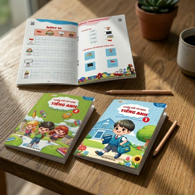 Bộ 3 Vở Luyện Viết Từ Vựng Tiếng Anh Cho Bé