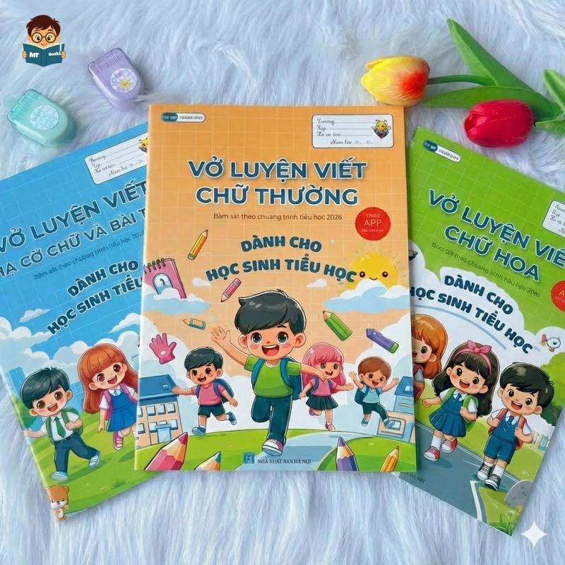 Bộ sách luyện viết tiếng Việt cho bé luyện viết chữ đẹp