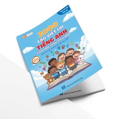 Combo 2 Sách Luyện Viết Tiếng Anh Cho Học Sinh Tiểu Học – 2000 Câu Viết Lại + Hướng Dẫn Viết Đoạn Văn | Tặng App Học