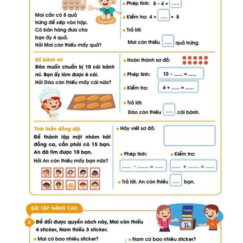 Maths – Sắc màu Toán học: CHINH PHỤC TOÁN TƯ DUY 4-6+, Level 2