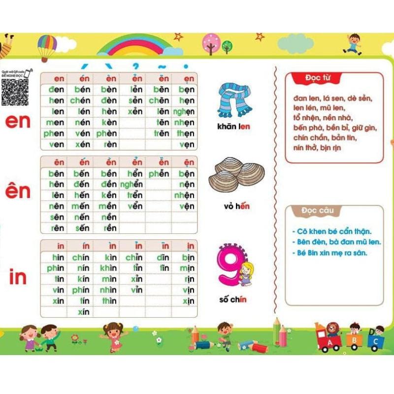 Tư duy Ngôn ngữ - Tập Đánh Vần Tiếng Việt - Theo sơ đồ tư duy (Phiên bản Tương tác Nghe Đọc)