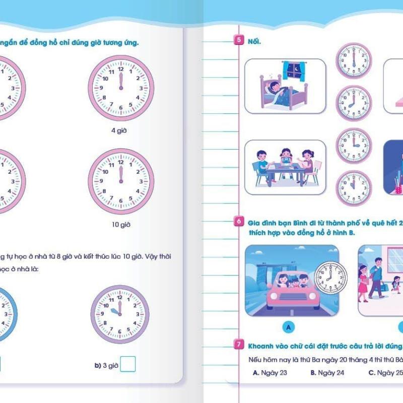 Bài tập Cuối tuần Toán 1 - Tập 1+ 2 - Kết nối Tri thức