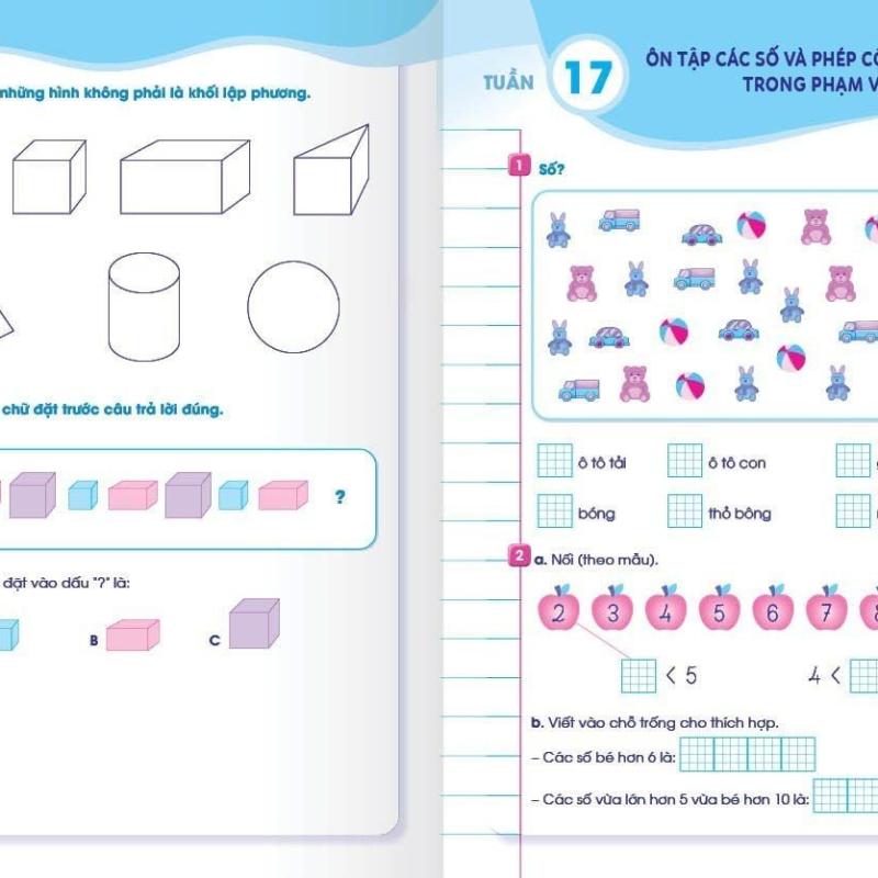 Bài tập Cuối tuần Toán 1 - Tập 1+ 2 - Kết nối Tri thức