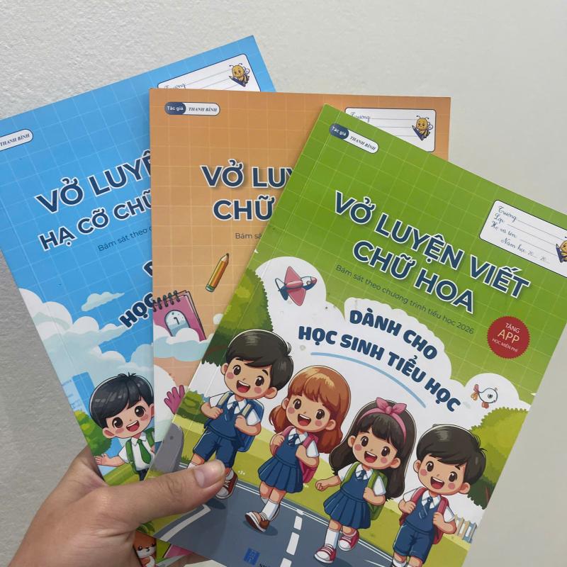 Bộ sách luyện viết tiếng Việt cho bé luyện viết chữ đẹp