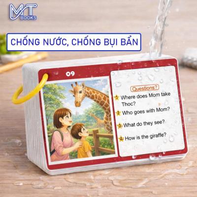 Combo Thẻ Học Tiếng Anh Song Ngữ Cho Bé | Tặng App Học Miễn Phí | Học Nhanh Nhớ Lâu